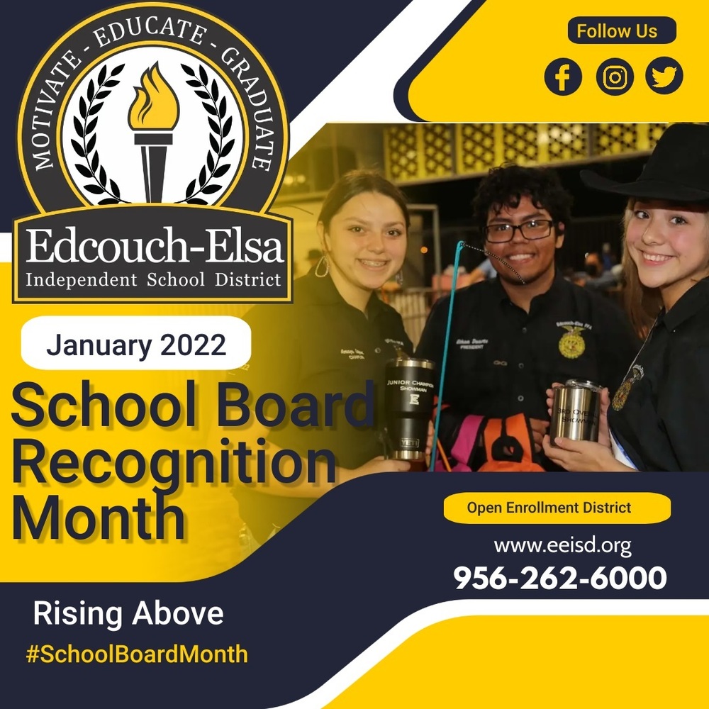 January is School Board Recognition Month EdcouchElsa ISD